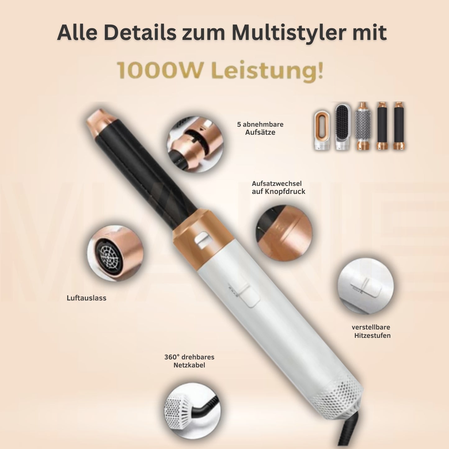 Mane™  Hollywood Multistyler 5 in 1